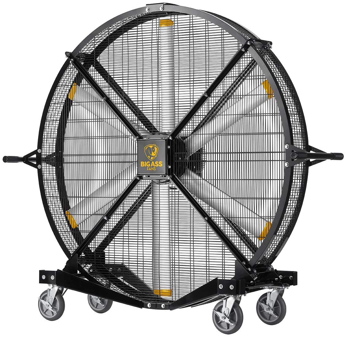 Black 6' Indoor/Outdoor Mobile Fan with Wheels L8316
