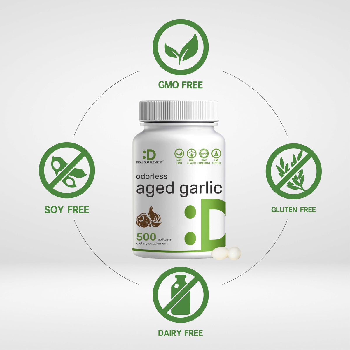 Aged Garlic Extract 500 Softgels M9511