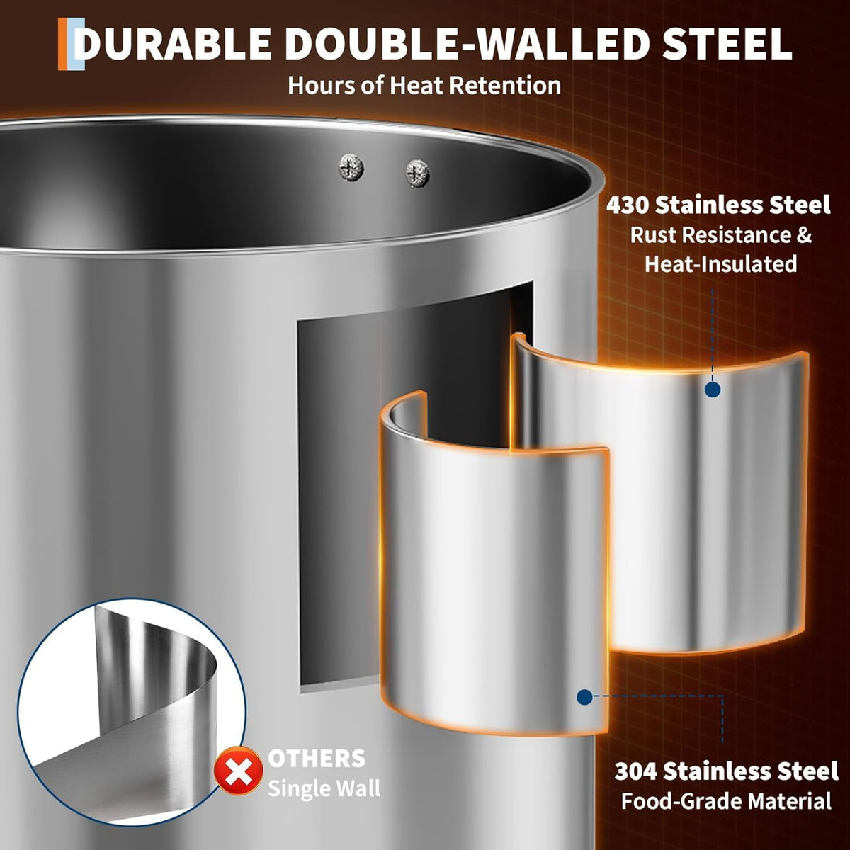 70 Cup Stainless Steel Commercial Coffee Urn M6793