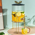 Glass Beverage Dispenser with Stand and Spigot I76329