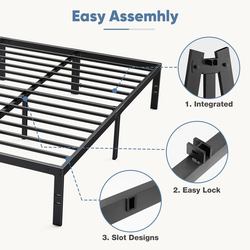 Full 12 Inch Metal Platform Bed Frame F602118