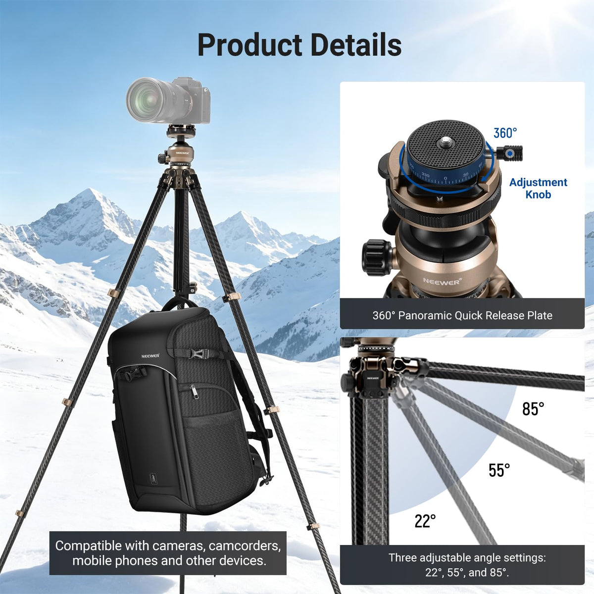 Carbon Fiber Travel Tripod R684