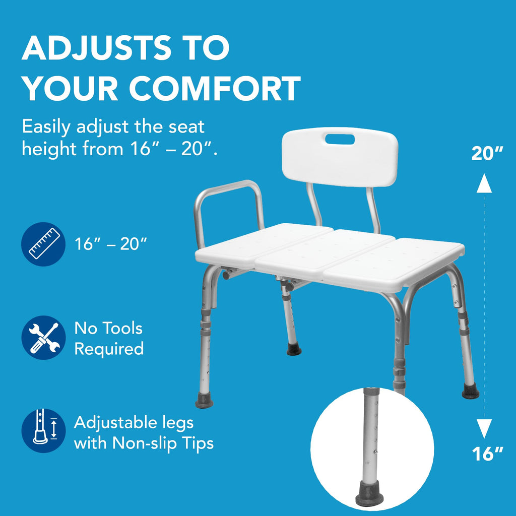 Height Adjustable Shower Bench and Shower Chair Z5935