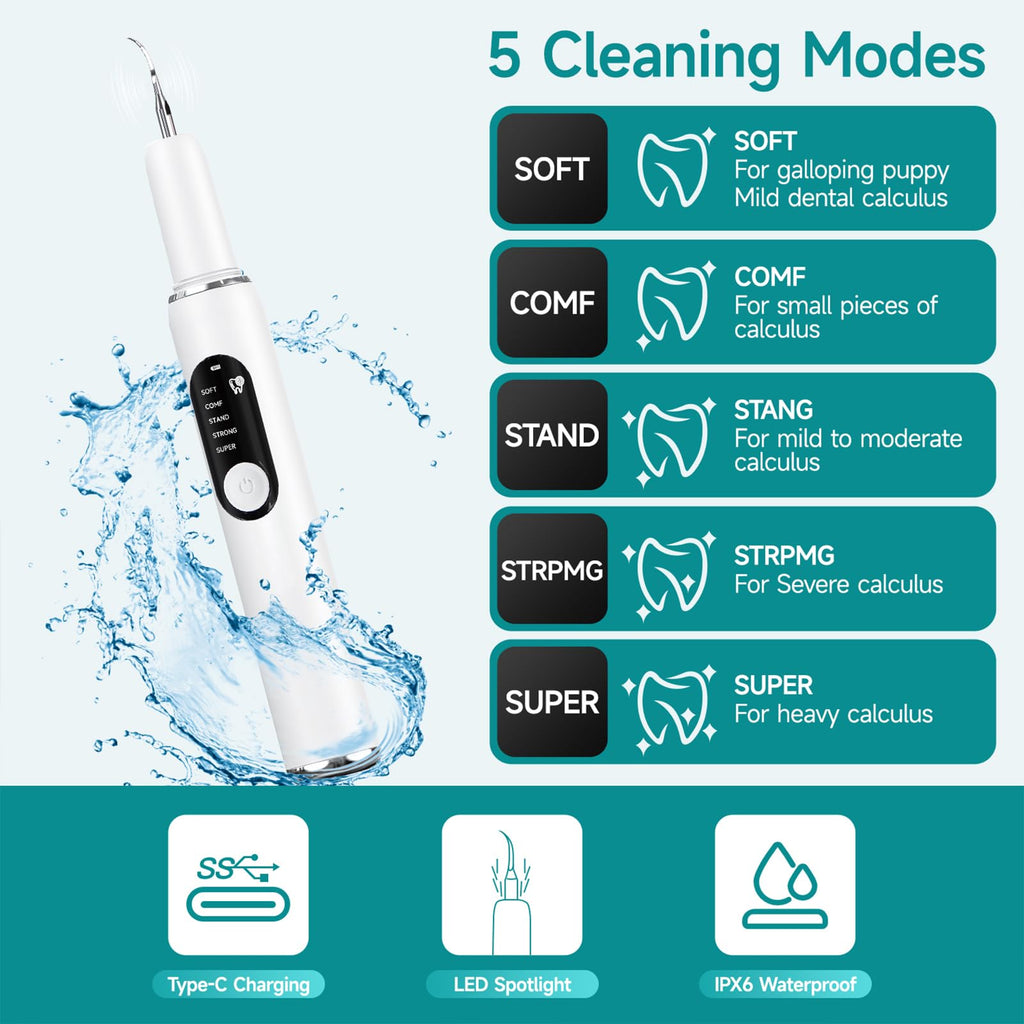Dog Plaque Remover with LED Light Electric Toothbrush Q649802