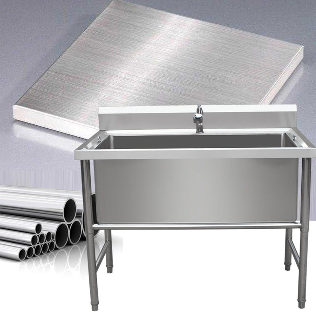 47" Stainless Steel Dog Grooming Tub with Stairs W86359