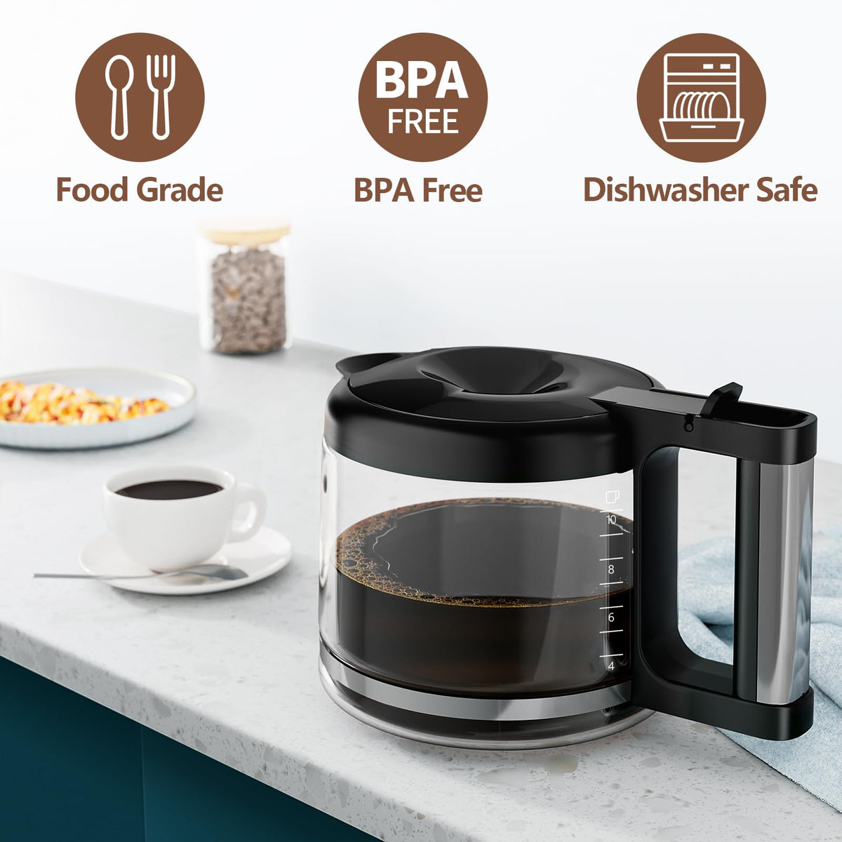 10-Cup Glass Coffee Pot Replacement X439