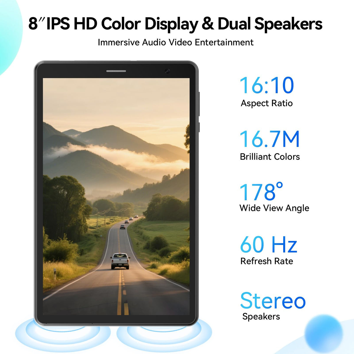 8 Inch Android Tablet with SIM Card Slot 4G LTE 12GB RAM 64GB ROM G658737