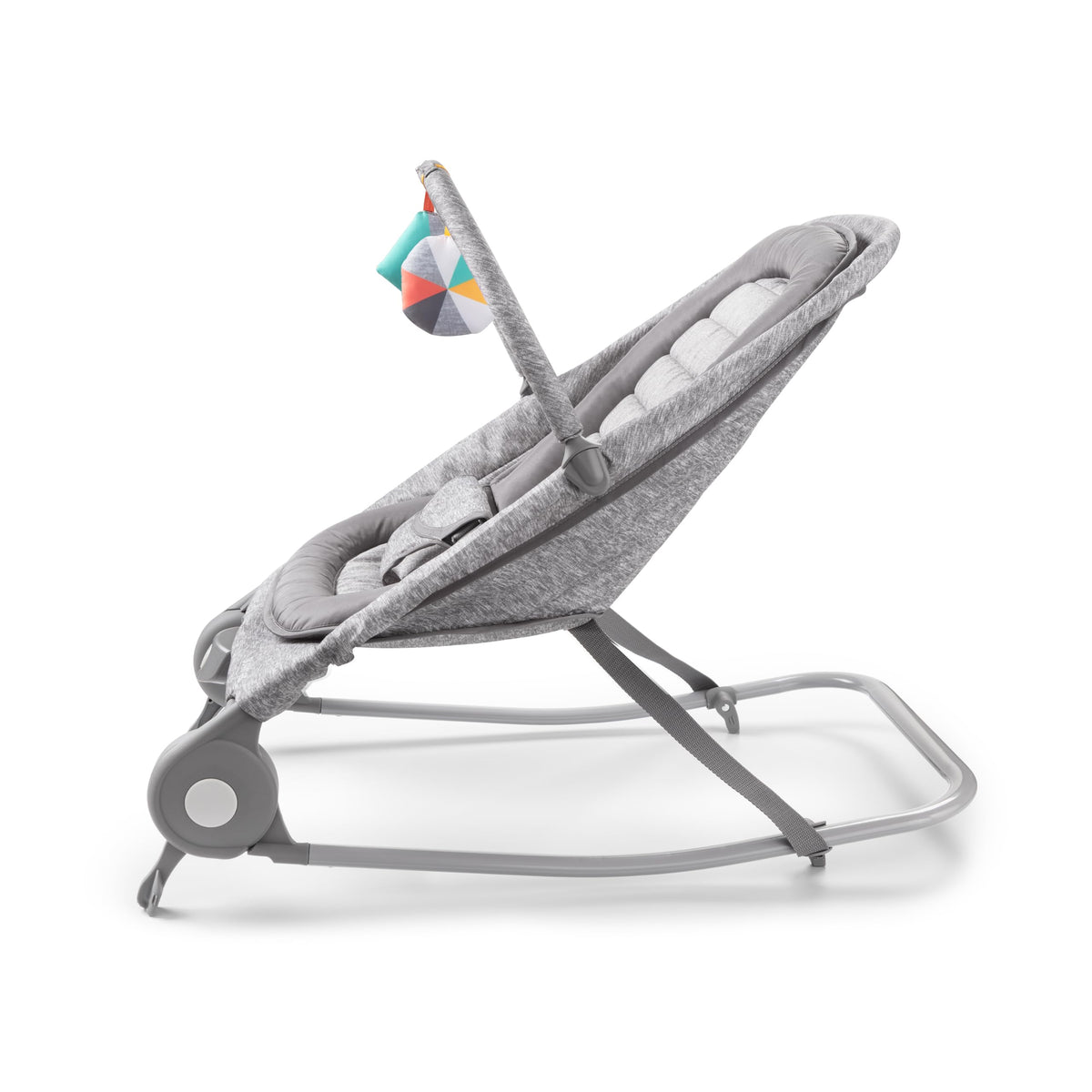 2-in-1 Light Gray Tweed Bouncer & Rocker F727126