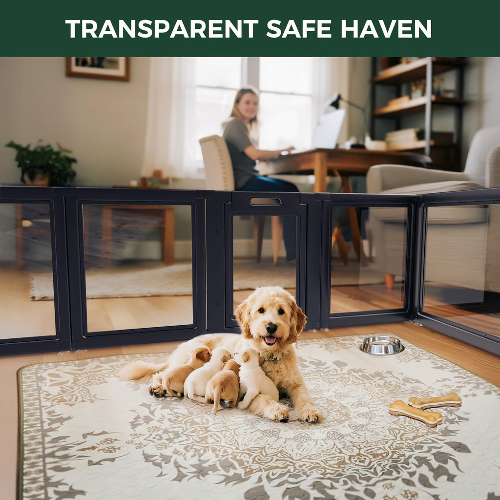 Clear Acrylic 24" H 16 Panels Dog Playpen U418630