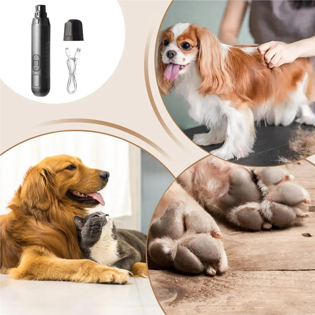 Silent Electric USB Rechargeable Pet Nail Grinder V63900