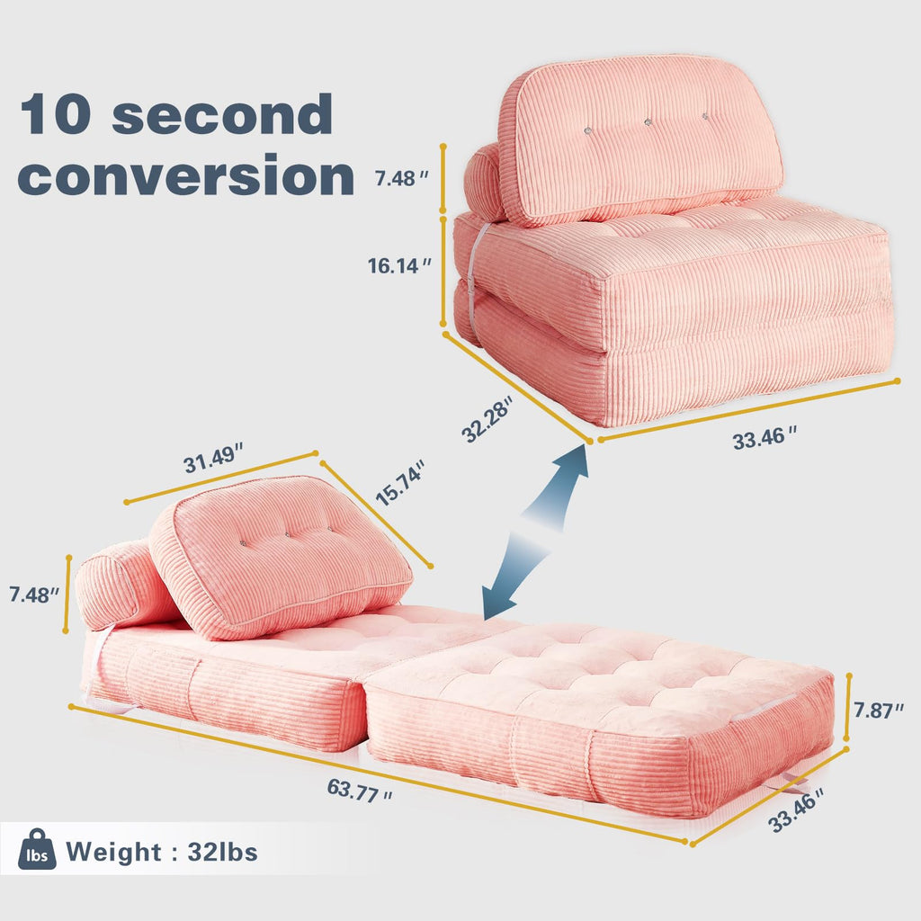 Convertible Futon Sofa Bed Chair J900286