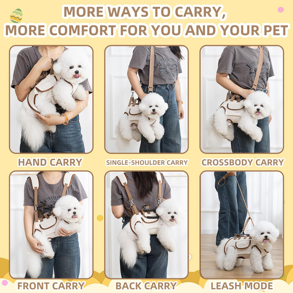 Breathable Detachable Dog Carrier Backpack with Adjustable Straps N626