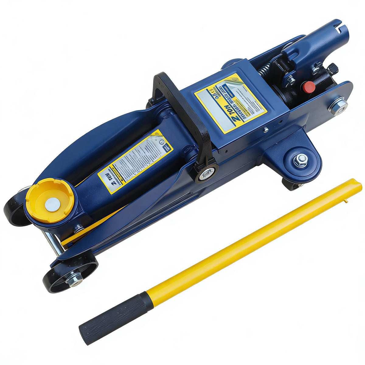 2 Ton Low Profile Hydraulic Floor Jack, 4000 lbs Capacity Steel Trolley Jack, Blue V330
