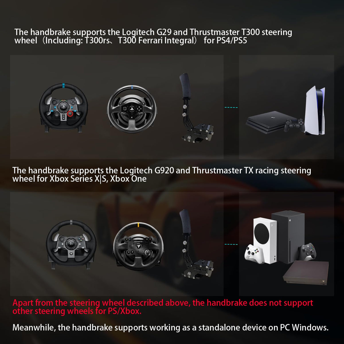 Sim Racing Handbrake with Table Clamp N5902