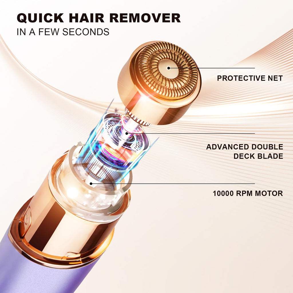 2 in 1 Facial Hair Remover with Replacement Heads N6009