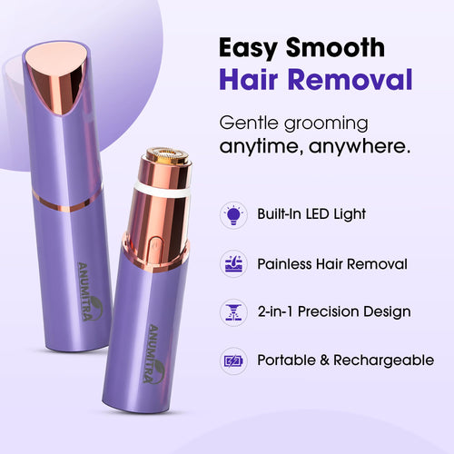 2 in 1 Facial Hair Remover with Replacement Heads N6009