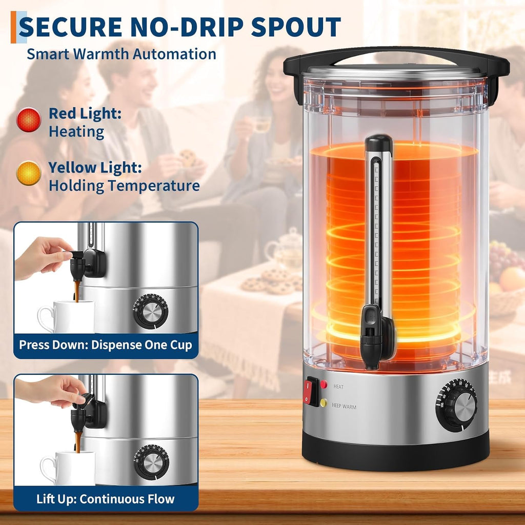 70 Cup Stainless Steel Commercial Coffee Urn M6793