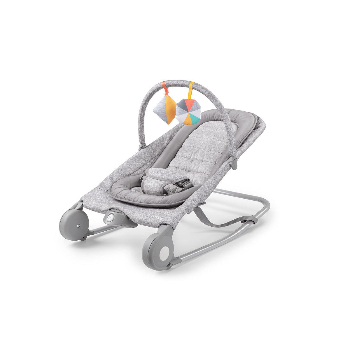 2-in-1 Light Gray Tweed Bouncer & Rocker F727126