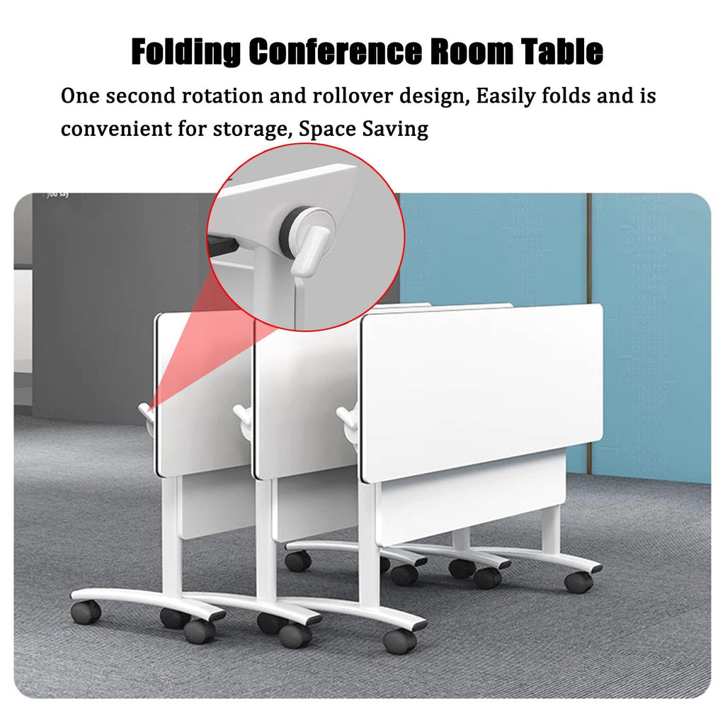Folding Table with Locking Wheels L13623