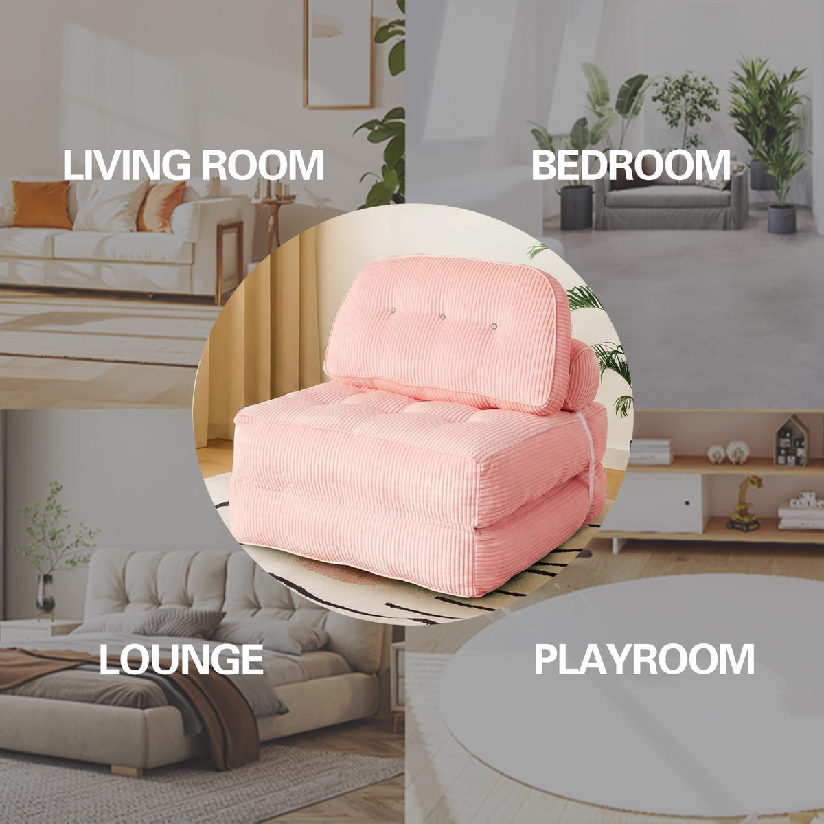 Convertible Futon Sofa Bed Chair J900286