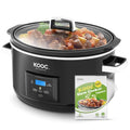 8.5-Quart Programmable Slow Cooker with Digital Countdown Timer, Black, Oval D3028