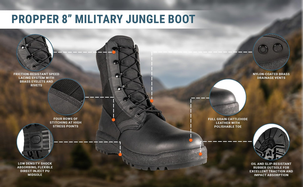 8" Military Tactical Combat Boots J7367