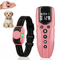Small Dog Training Collar with Remote, Waterproof Rechargeable, Pink Z1505