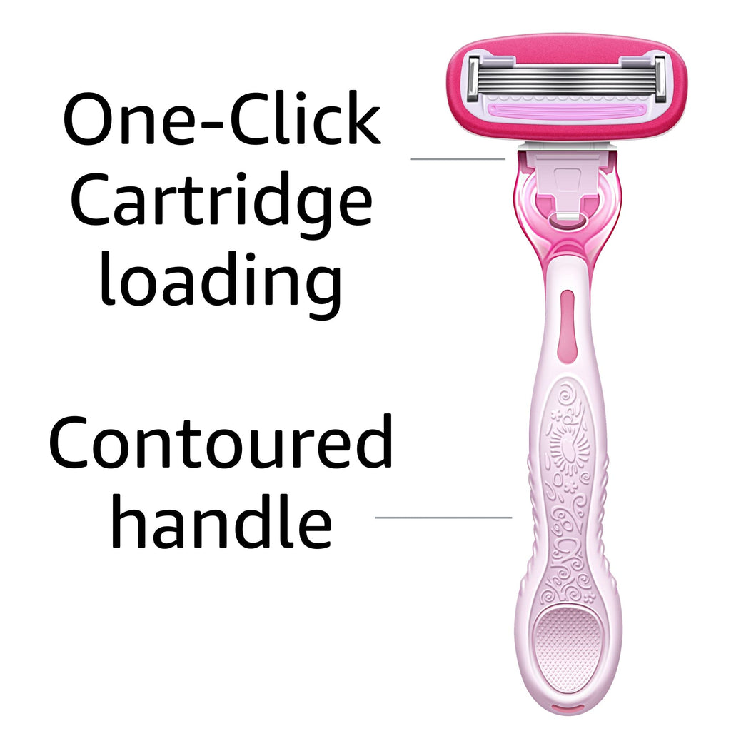 5-Blade Razor with 1 Handle, 12 Cartridges & 1 Shower Holder O994