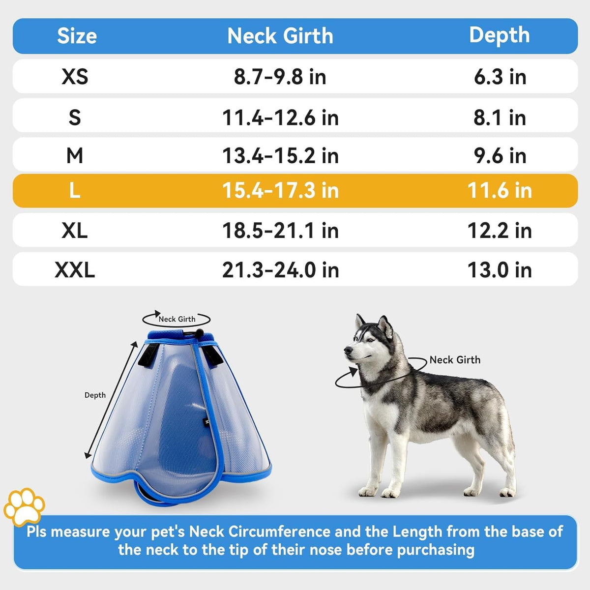 Soft Dog Cone Collar T403
