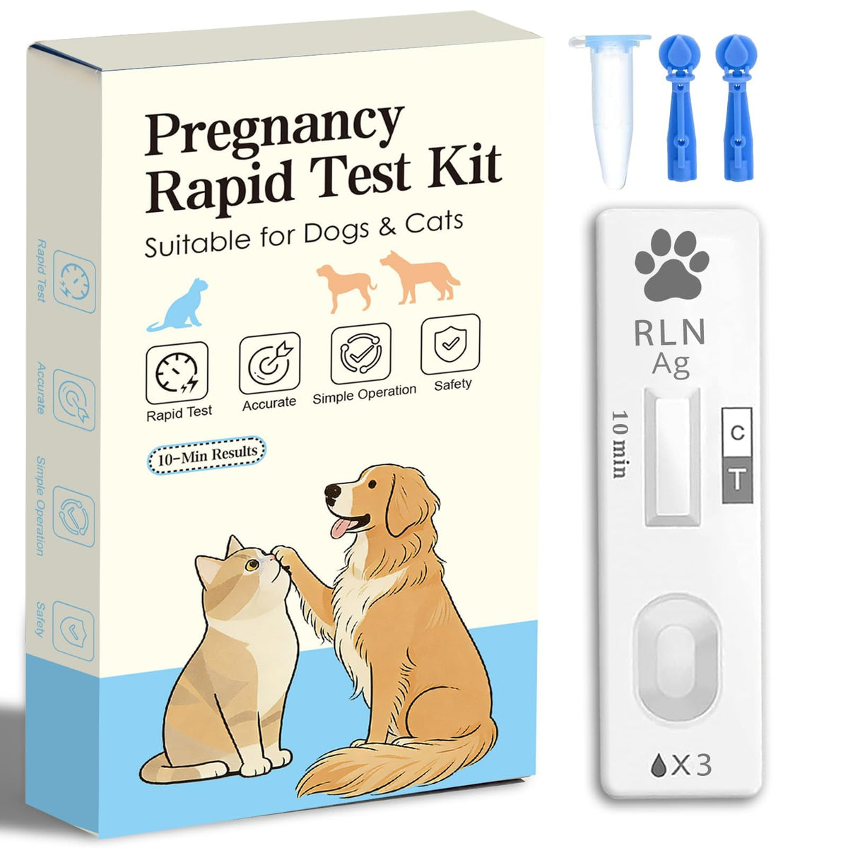 Dog & Cat Pregnancy Test Kit 1 Pack Blood Test Y1670