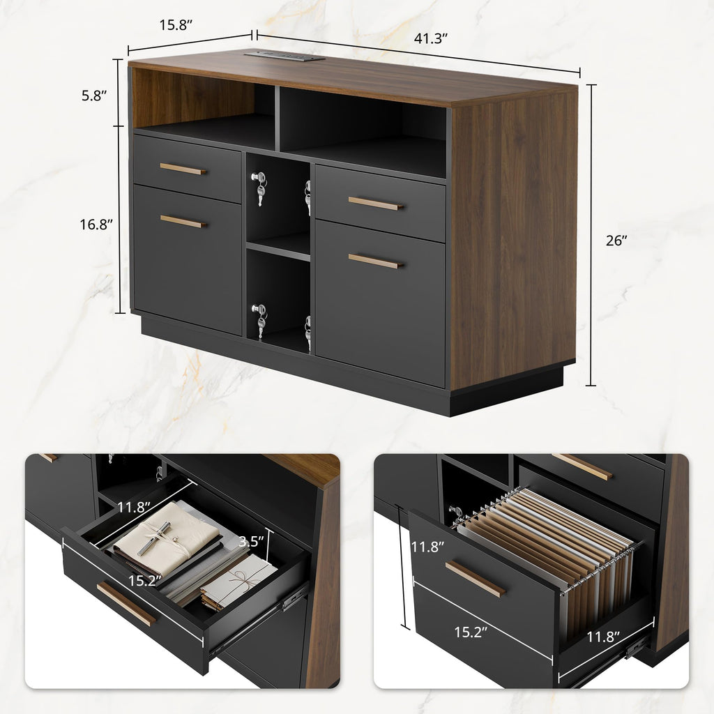 4 Drawer File Cabinet with Lock R1128