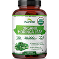USDA Organic Moringa Leaf 20:1 Extract 120 Vegan Capsules R27949