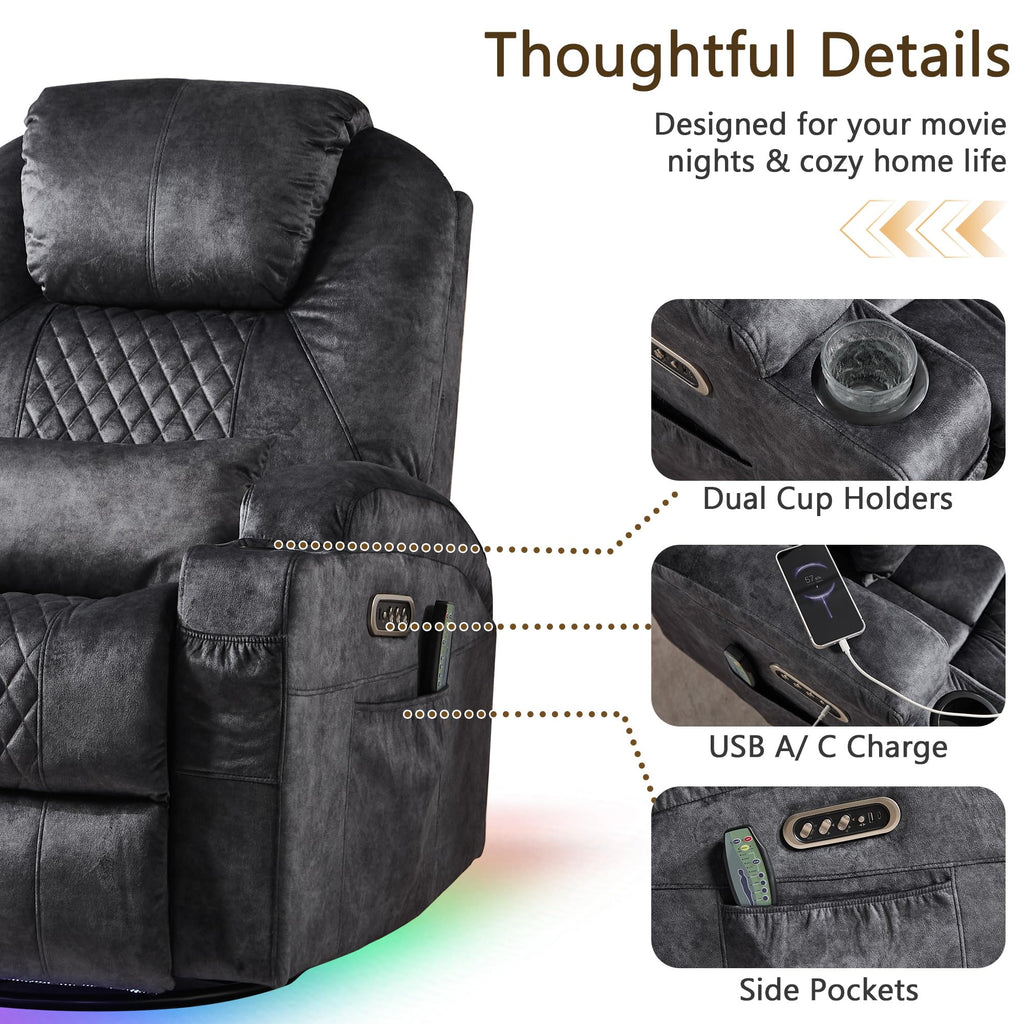 Power Swivel Rocker Recliner Chair B785