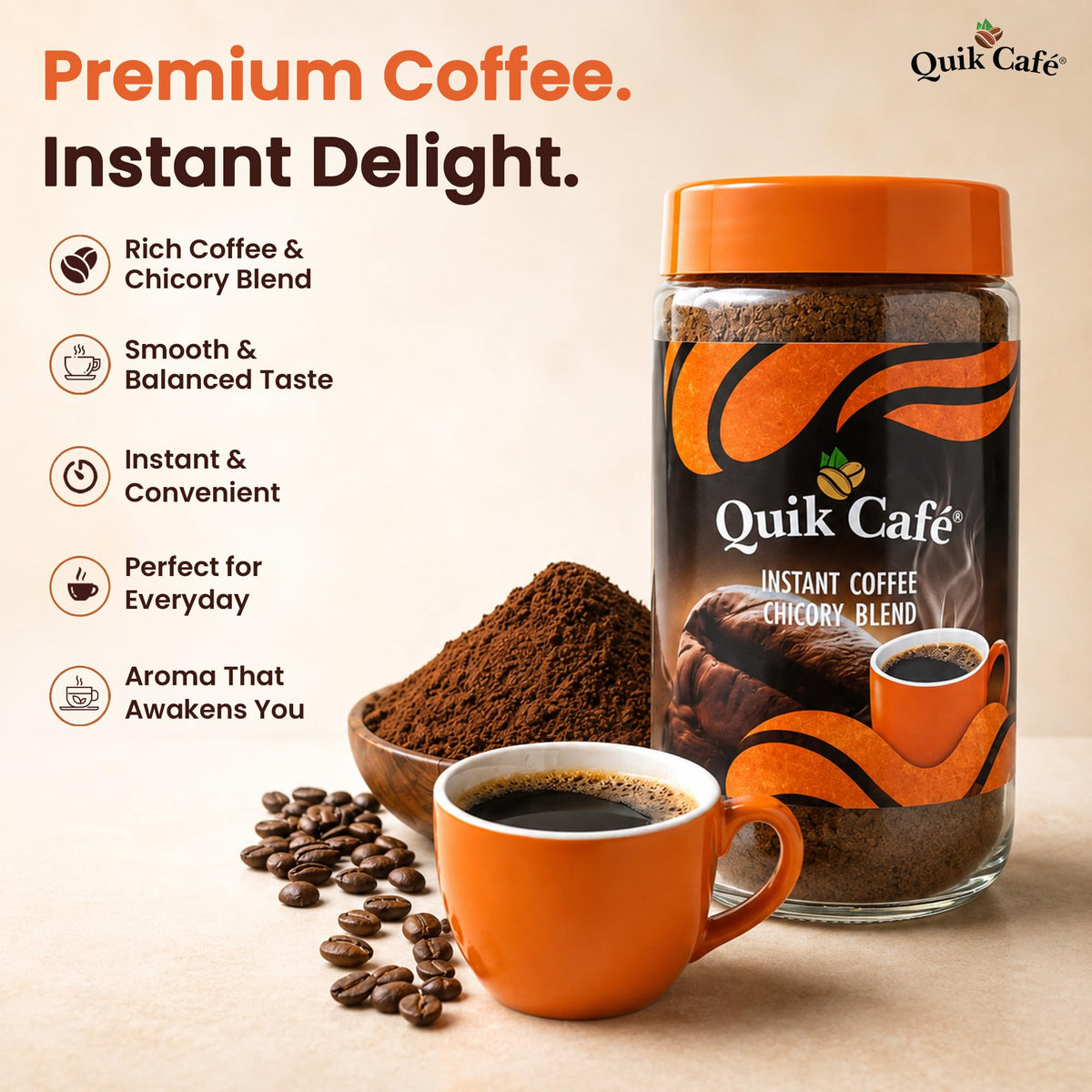 Instant Coffee Chicory Blend 7.06 oz K204