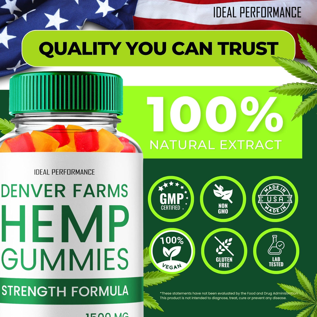 Maximum Strength All Natural Hemp Gummies 2 Pack M812