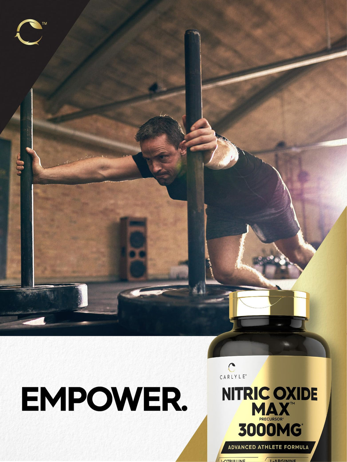 Nitric Oxide Supplement 3000mg 120 Capsules J53375