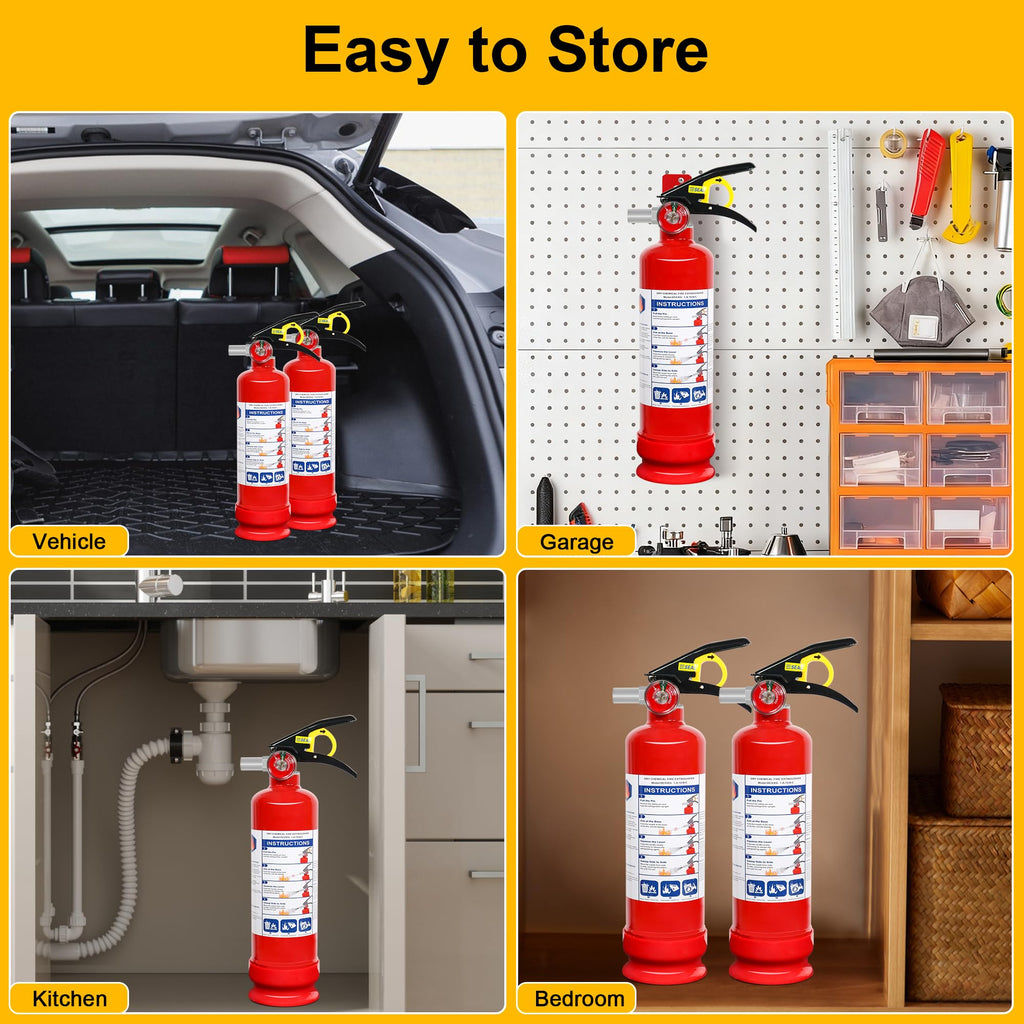 6 Pack ABC Dry Chemical Fire Extinguishers M390501