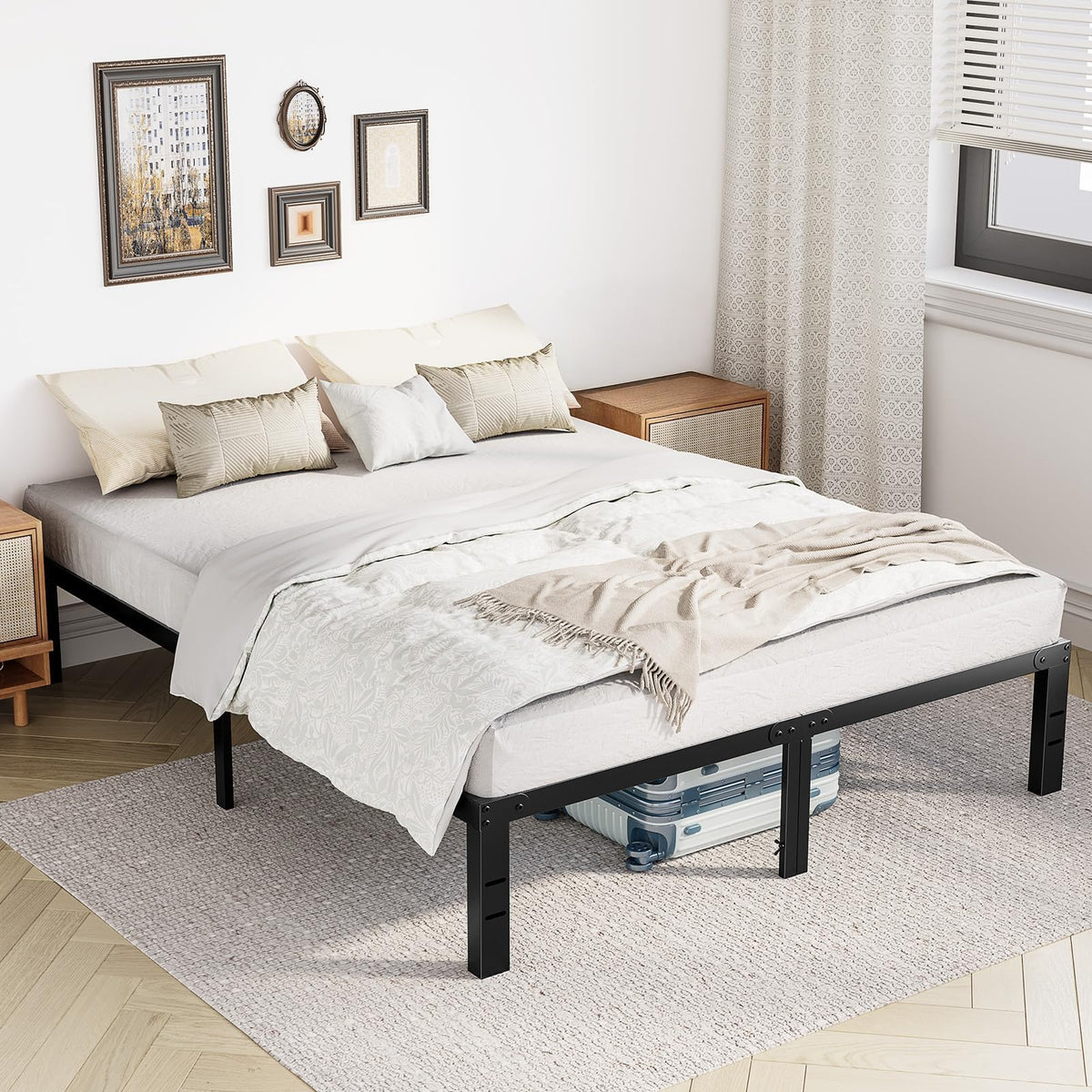 Full 12 Inch Metal Platform Bed Frame F602118