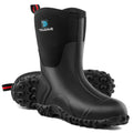 Rubber Boots with Steel Shank, 6mm Neoprene Mid Calf Rain Boots G28135
