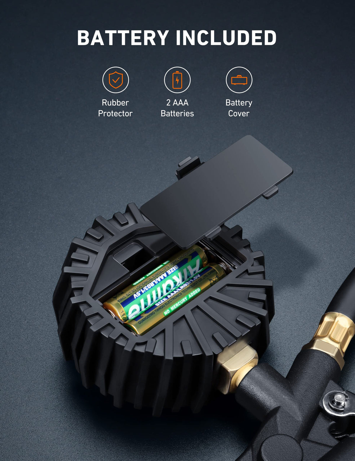 Digital Tire Pressure Gauge with Inflator 3-250 PSI A263155