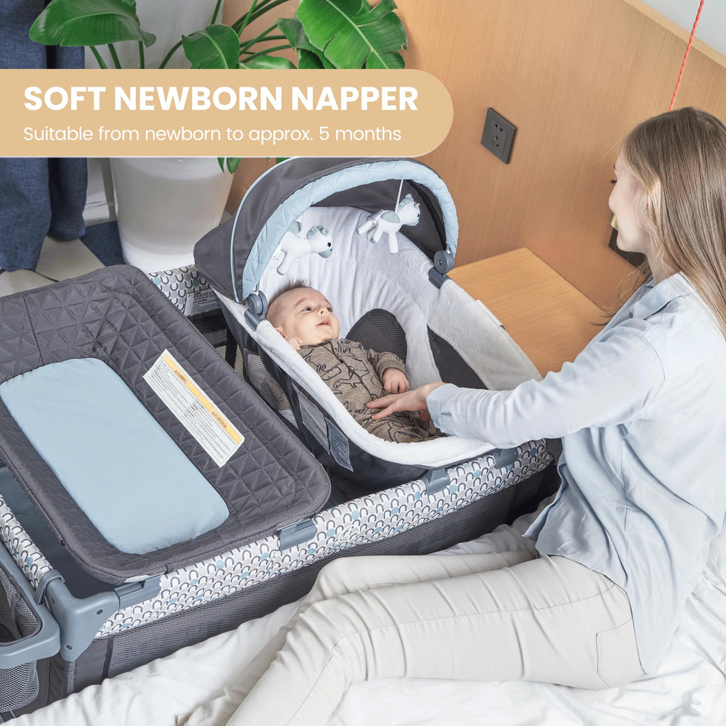 5 in 1 Foldable Baby Crib Playpen O95593