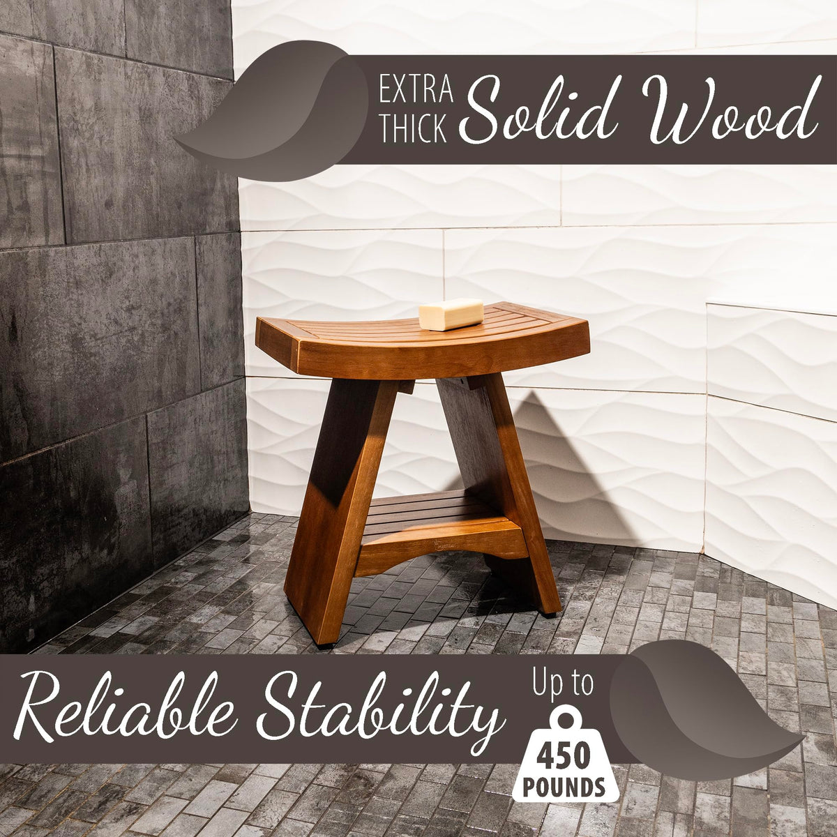 Teak Shower Bench 18 Inches A890