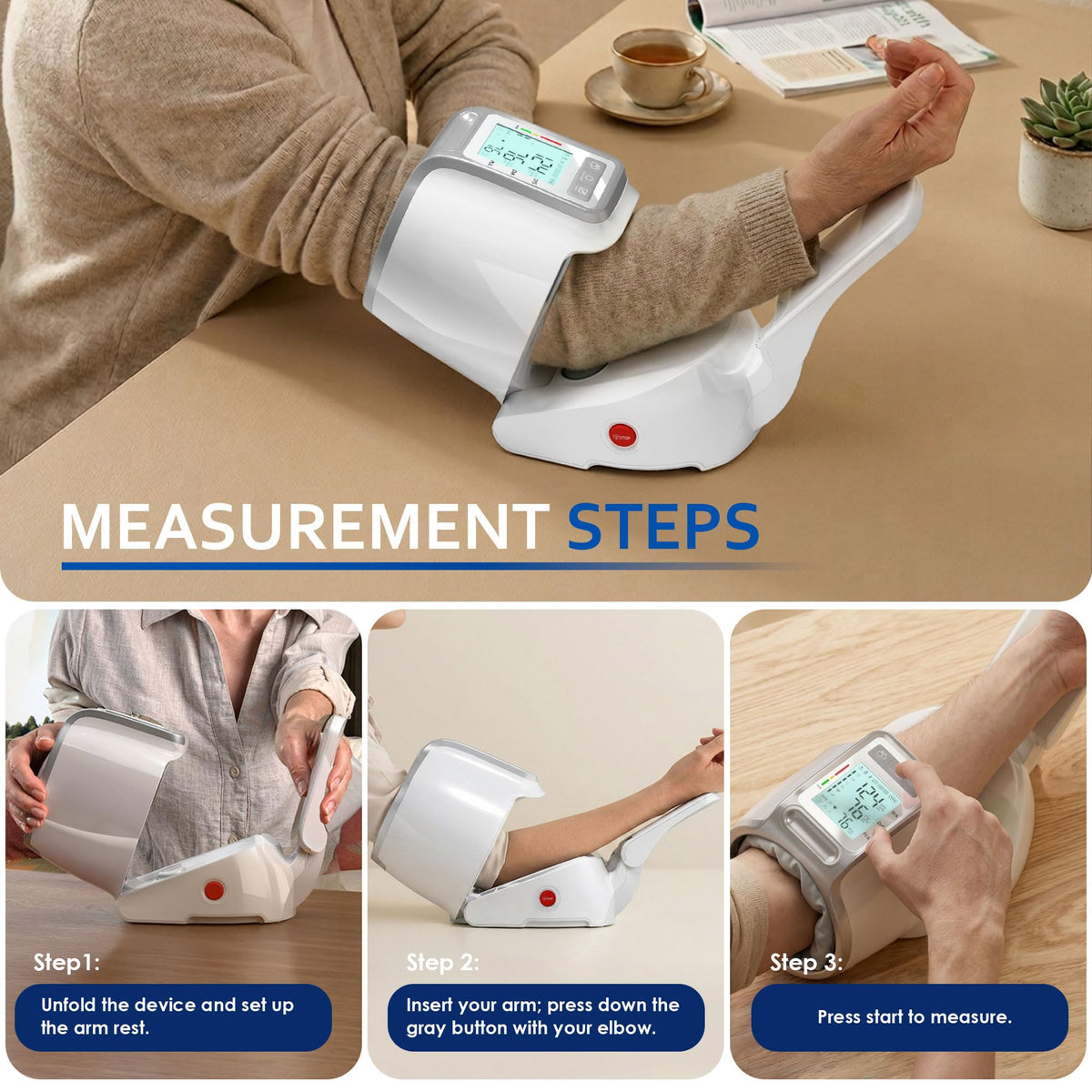 Upper Arm Blood Pressure Monitor with Barrel Cuff G48744