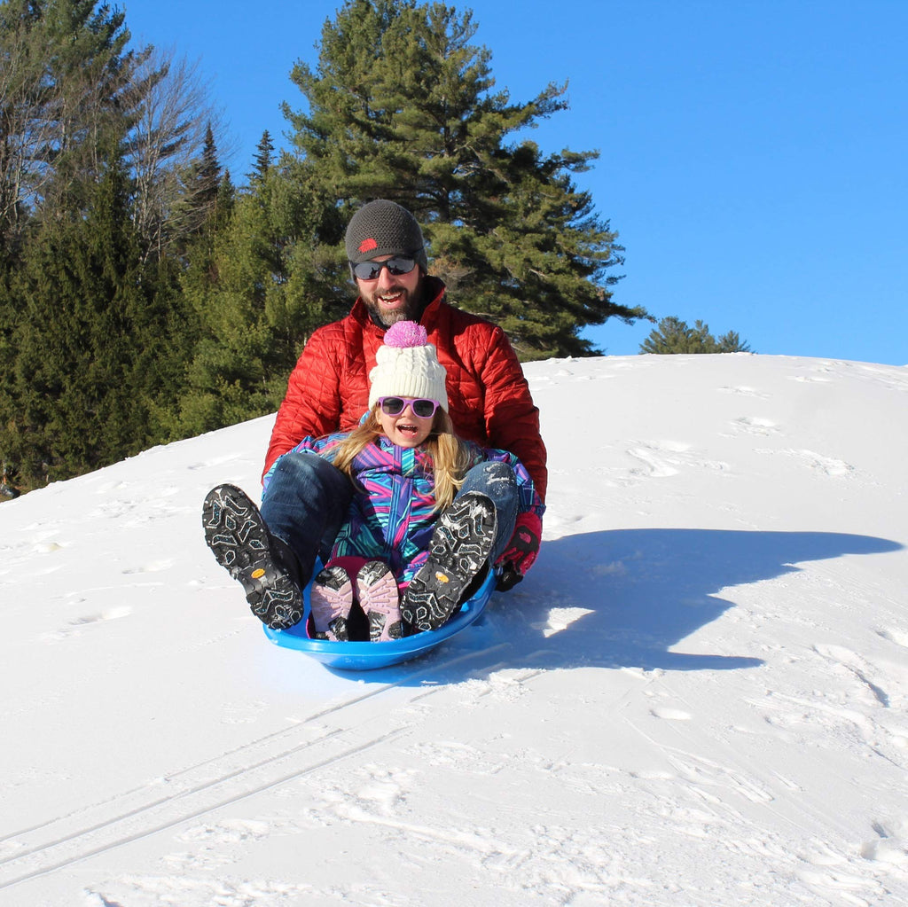 48 Inch Toboggan Style Plastic Snow Sled 3-Pack O648569