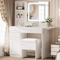 Vanity Desk with Charging Station and Storage O270705