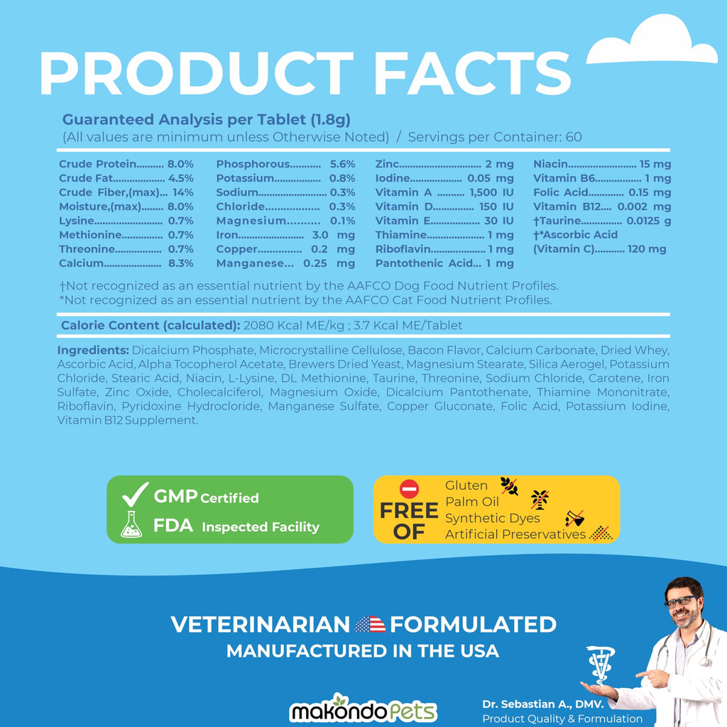 Dog Prenatal Vitamins 60 Tabs Supplement F9235