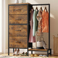 Tall Dresser with Hanging Rack, 4 Drawers T59256