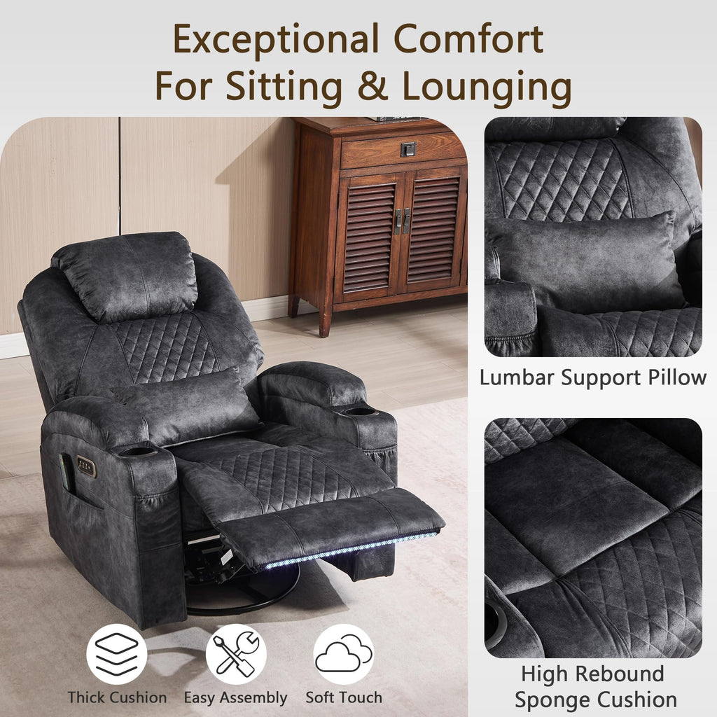 Power Swivel Rocker Recliner Chair B785