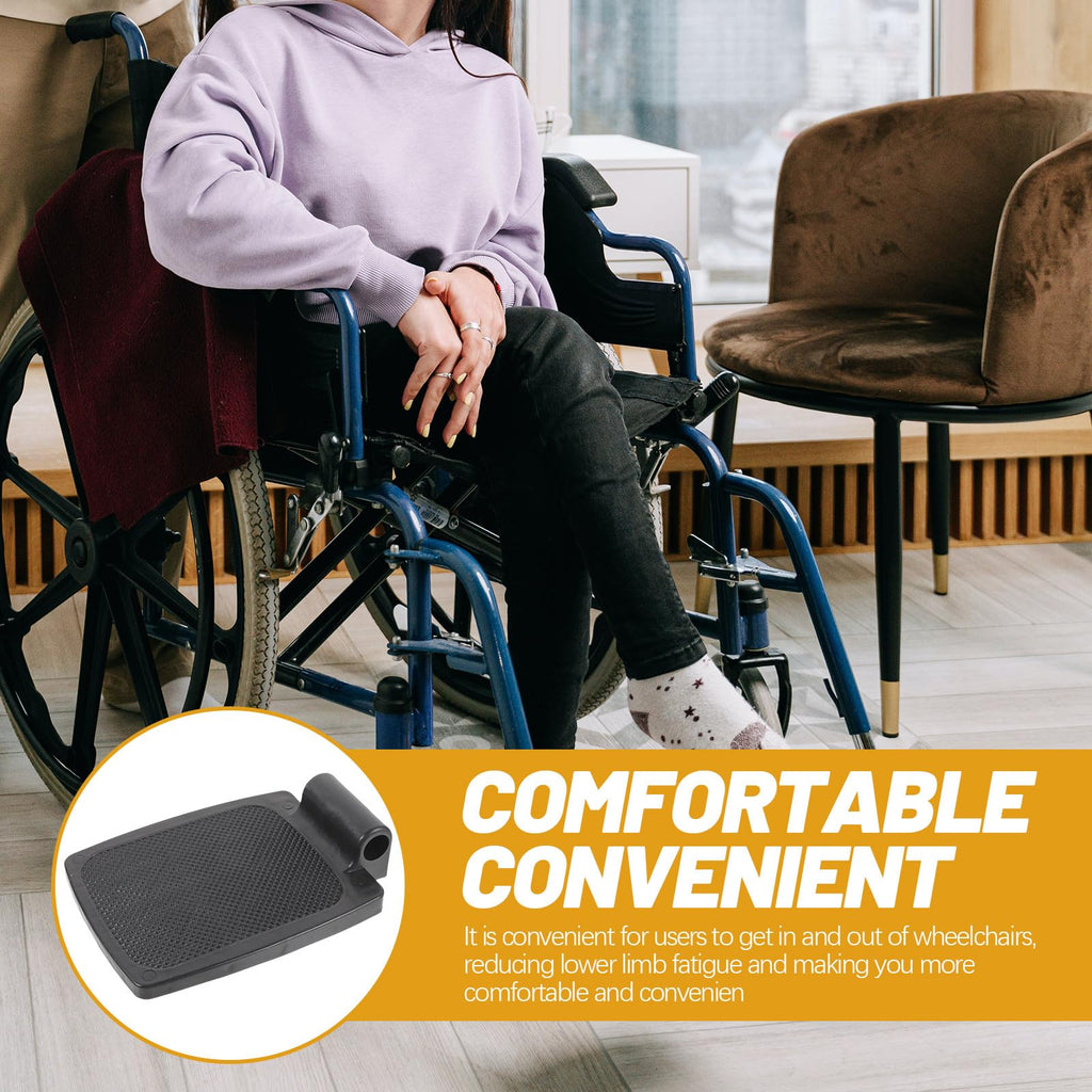 Heavy Duty Wheelchair Footplates Plastic Footrest Pair X708140