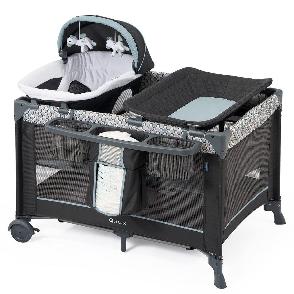 5 in 1 Foldable Baby Crib Playpen O95593